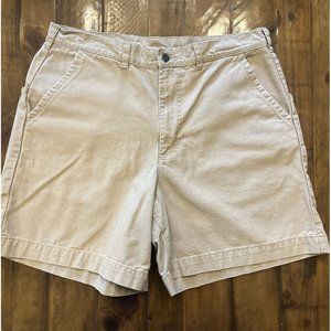 Patagonia Canvas Shorts Mens Size 36 x 7 Khaki Organic Cotton Outdoor Hiking